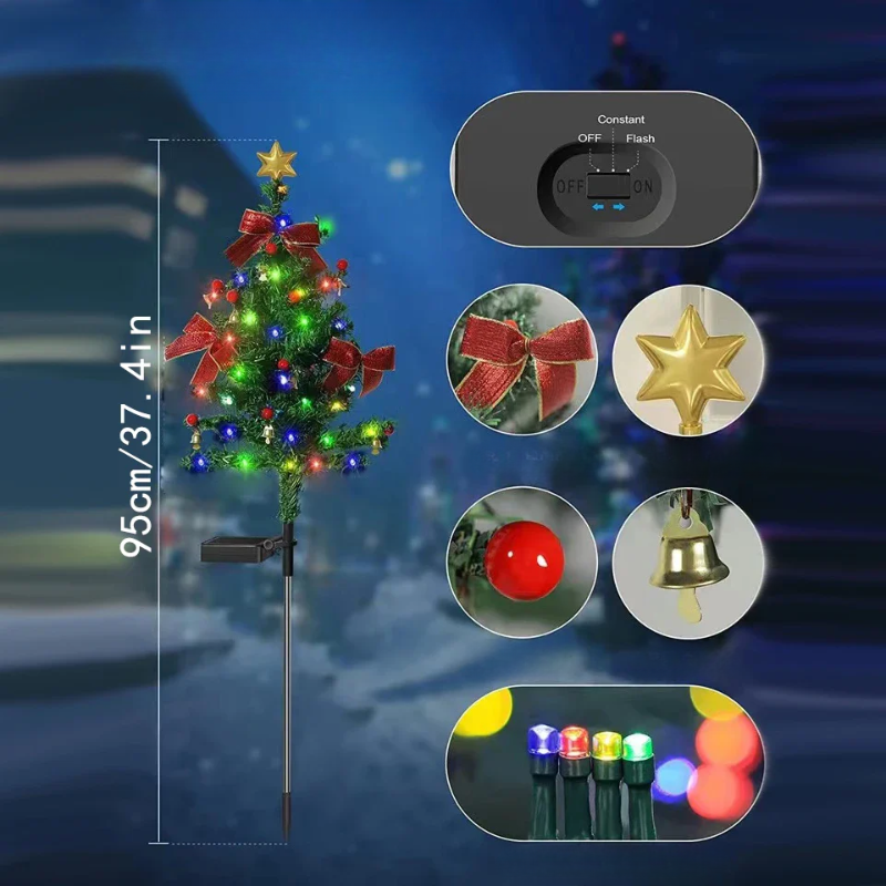 Lumos Festive Glow - Lampes solaires LED étanches pour jardin et terrasse