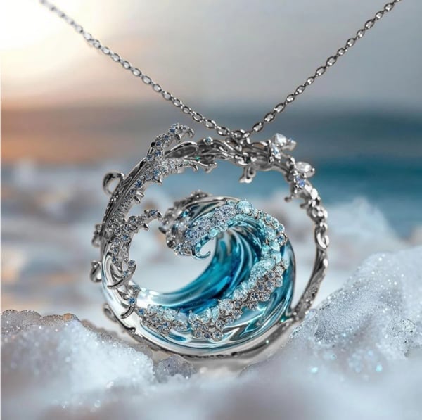 OceanSpirit - Collier maritime élégant or et argent