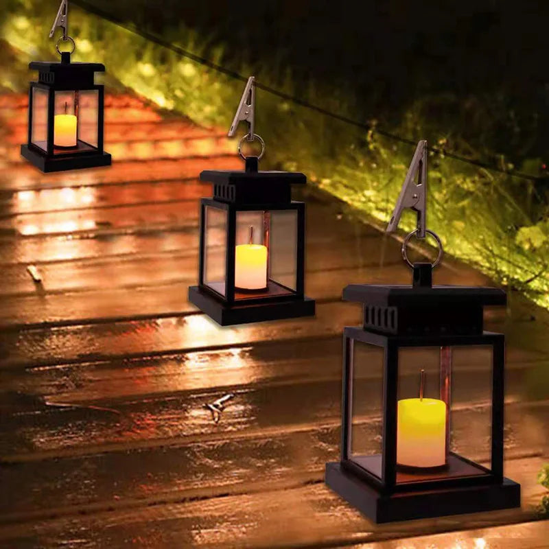 SoleilChaleur - Lanterne Solaire LED Suspendue pour Jardin