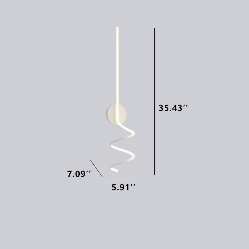 GlowWave - Applique Murale LED au Design Arque Moderne
