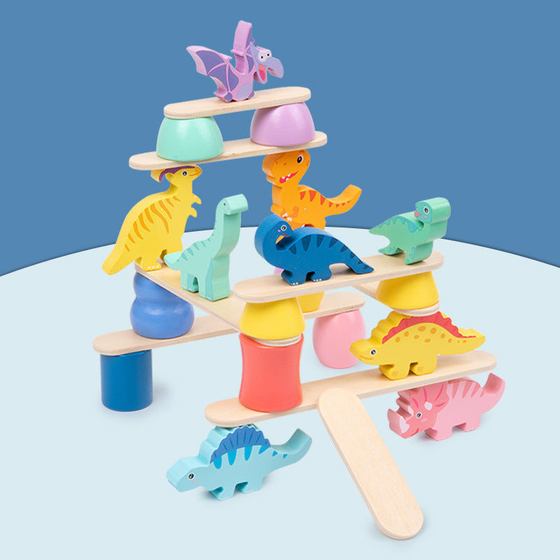 DinoStack Game – Jeu d'Empilement Créatif Dinosaures