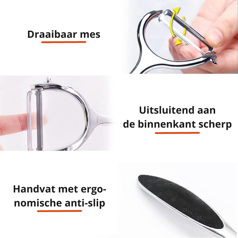 SwiftPeel - Économe Inox Précision et Rapidité
