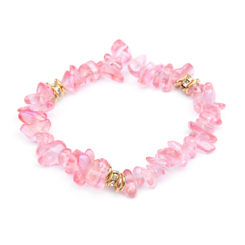 Celine - Bracelet de perles en pierres naturelles et cristaux