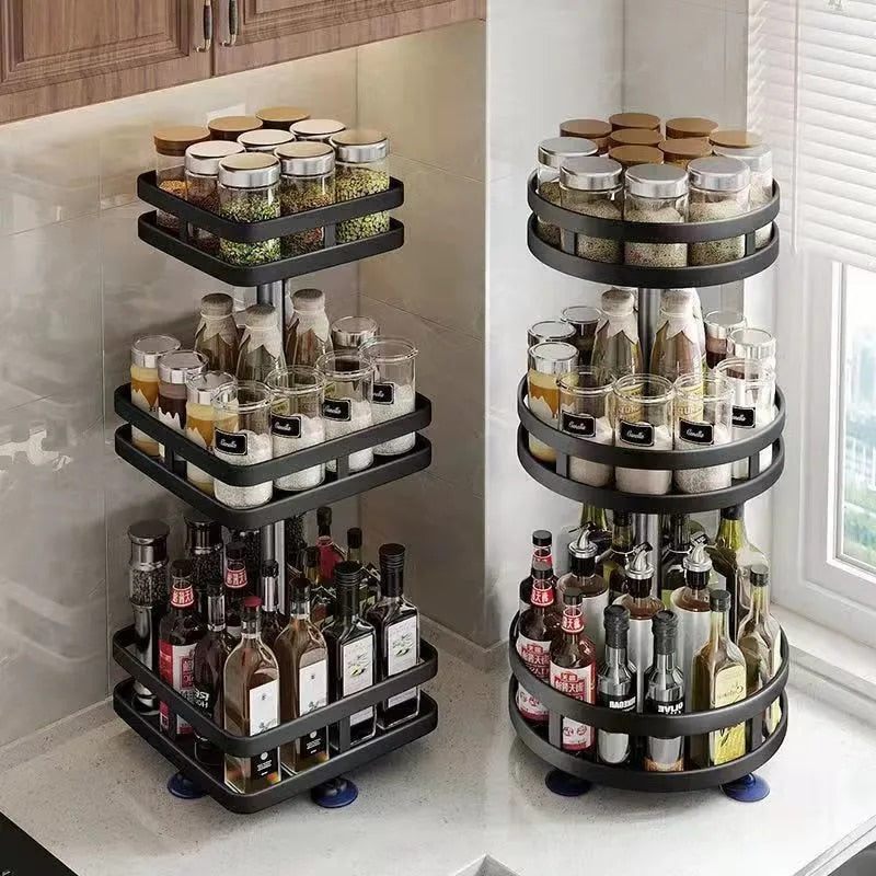Organiseur Rotatif 360 - Etagere de rangement multifonction pour la cuisine