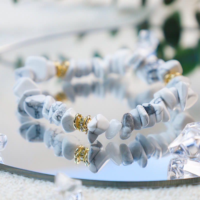 Celine - Bracelet de perles en pierres naturelles et cristaux