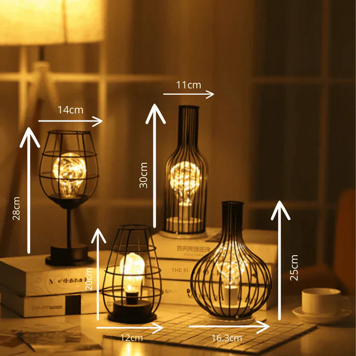 LumiGris - Élégante Lampe de Table pour Intérieur