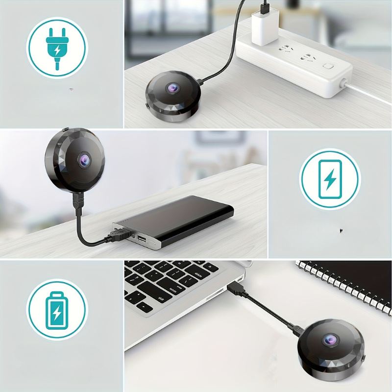 SecurEye - Mini Caméra de Surveillance HD 1080P Compacte