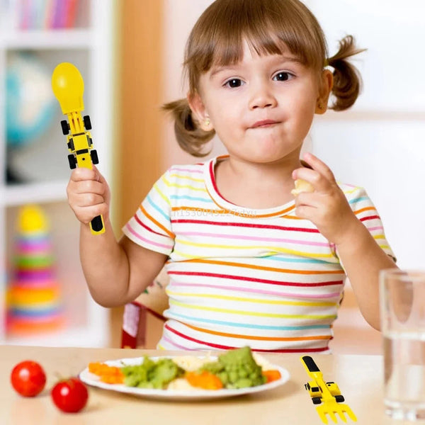 ConstructoFork - Set Couverts Robustes pour Enfants