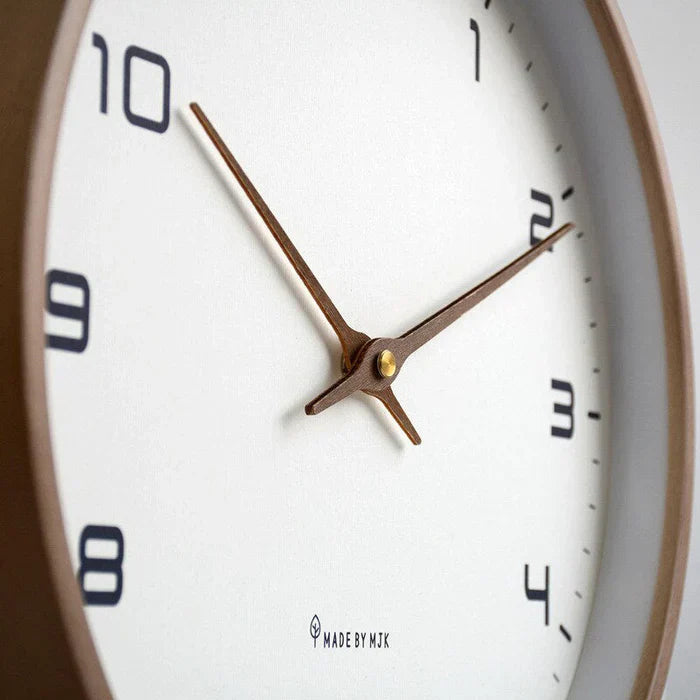 NordicTimber - Horloge Murale Bois Robuste Intérieur