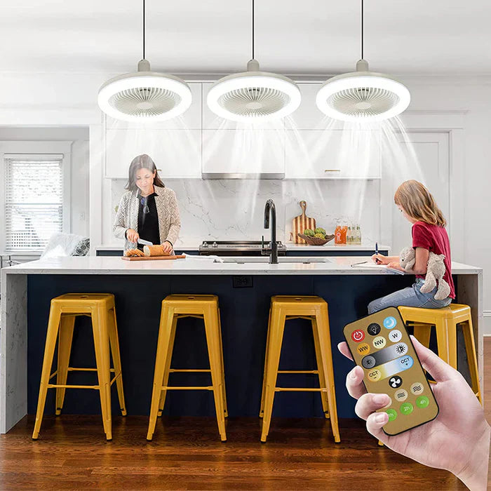 CoolLight Ventilateur Plafond - Stylé avec LED