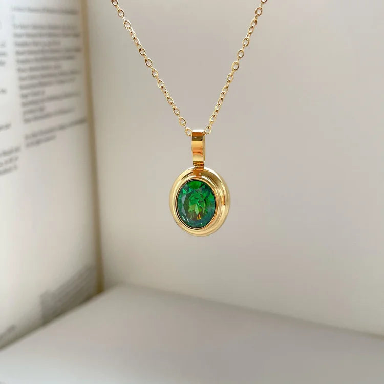 Celeste - Collier en pierre précieuse vintage, 4 variantes