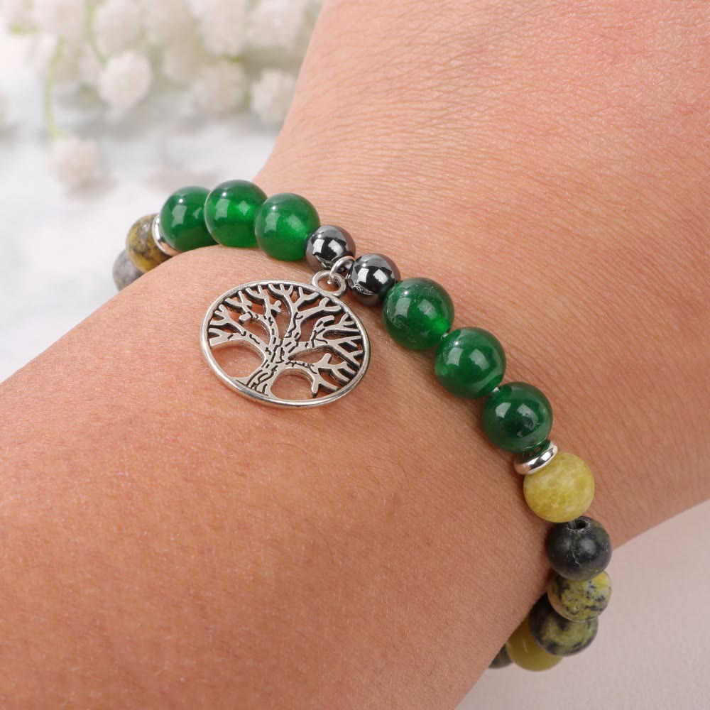 Mila - Bracelet cristal naturel arbre de vie