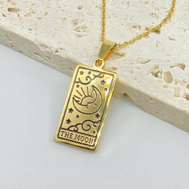 Seraphina - Pendentif porte-bonheur carte tarot vintage