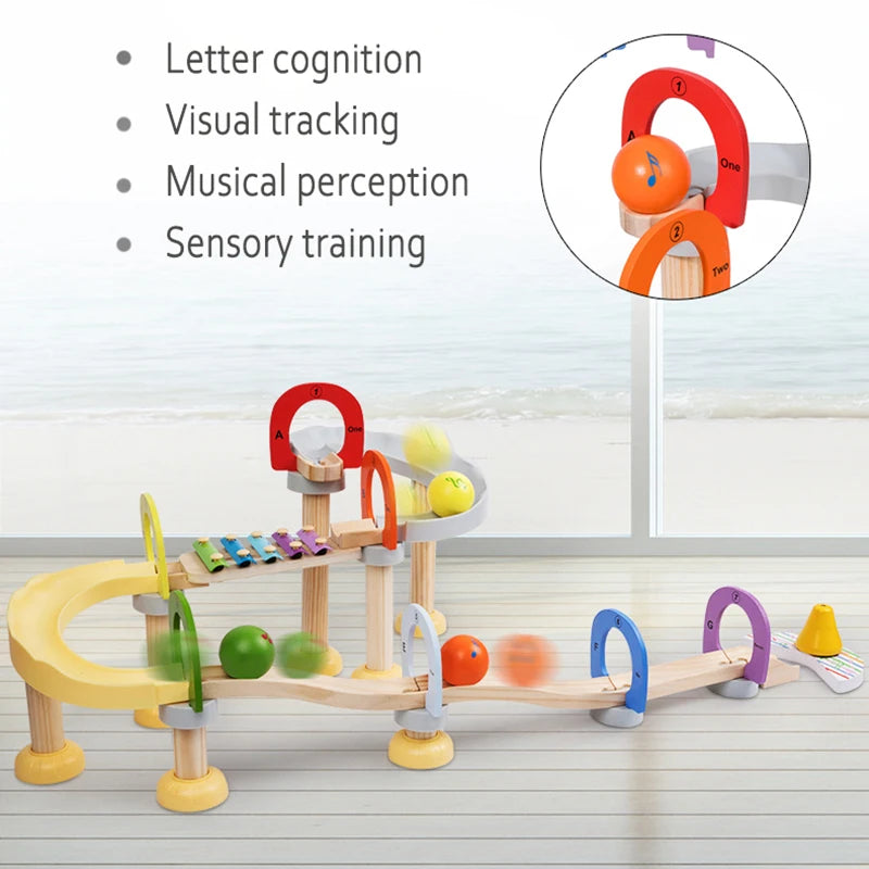 MusicBlocks Toy – Blocs Sensoriels en Bois pour Bébé