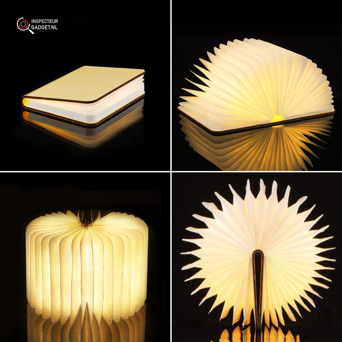 NovelGlow - Lampe de table sans fil rechargeable