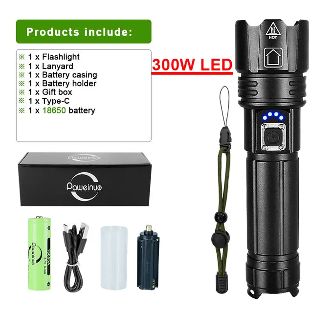 PowerBeam - Lampe Torche LED Rechargeable Aventure