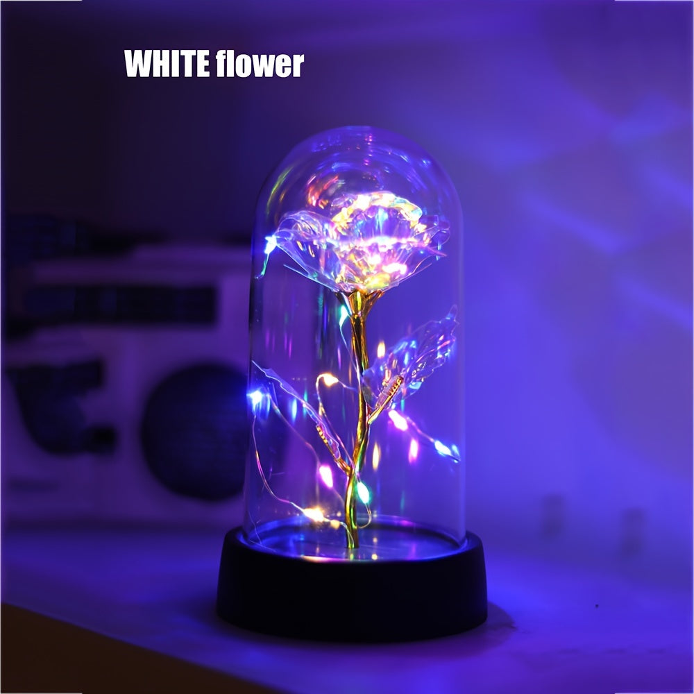 GoldenRose - Lampe fleur decorative pour une ambiance romantique