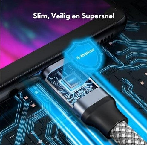 SnapConnect Cable - Câble Magnétique Flexible 3A