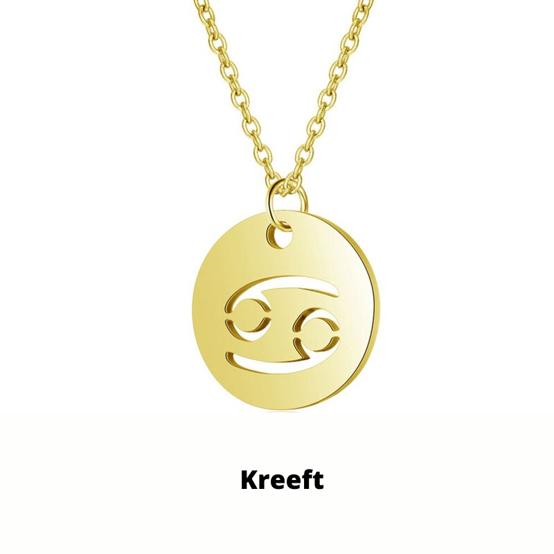Collier Signe du Zodiaque - Or, Argent ou Or Rose
