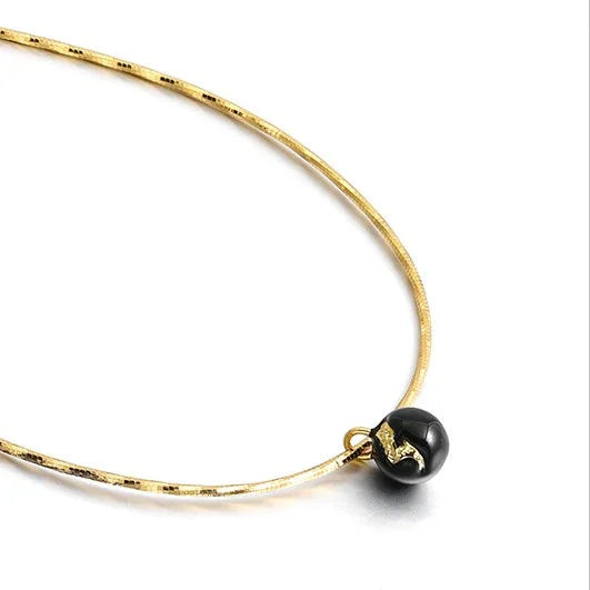 Iris - Collier statement vintage doré audacieux