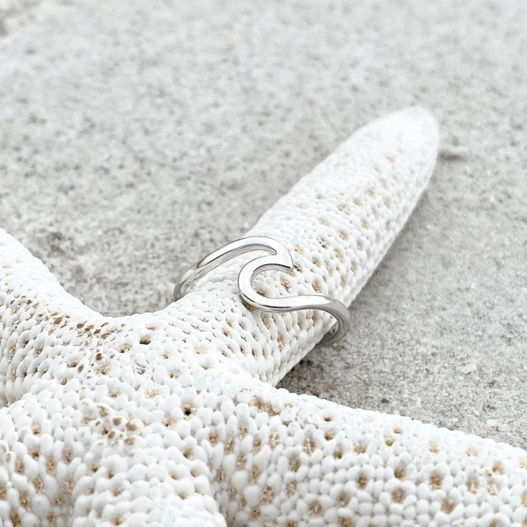 Maris - Bague vague de mer en argent