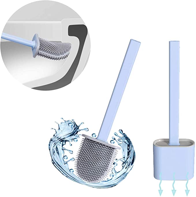 ChoreBuddy - Brosse WC en silicone durable avec support