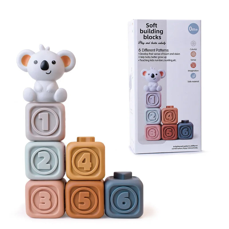 CubbyStack – Jouet Éducatif Bébé Silicone