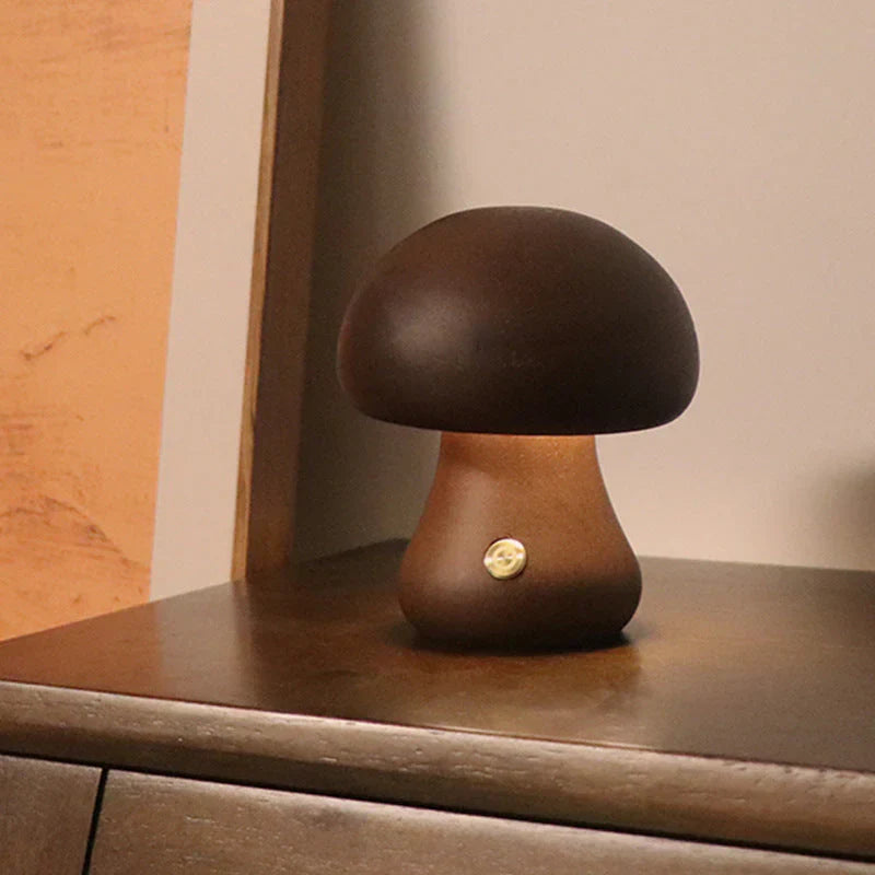 GlowShroom - Veilleuse Champignon LED en Bois