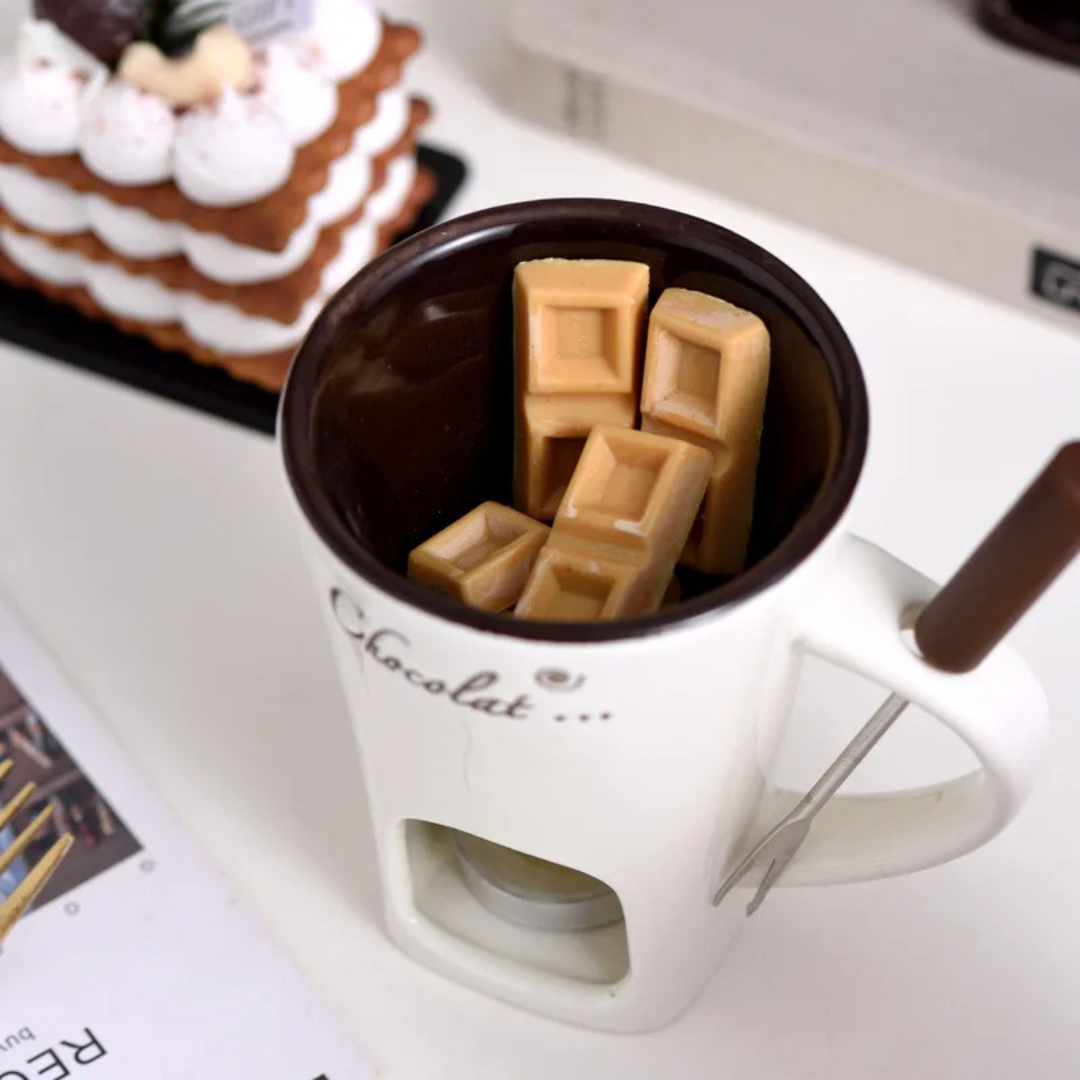 ChocoFondue - Bol Élégant pour Chocolat et Fromage Fondus