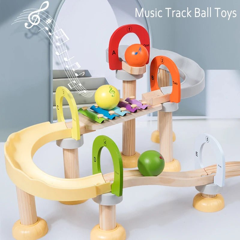 MusicBlocks Toy – Blocs Sensoriels en Bois pour Bébé