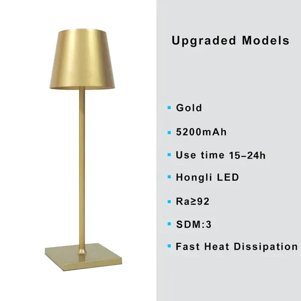 LumiNova - Lampe de table en aluminium réglable pour la maison