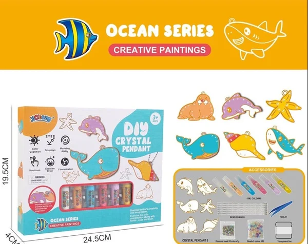 SparkleArt - DIY Créatif Porte-Clés à Peindre