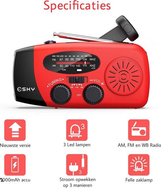 RescueReady - Radio d'Urgence Compacte Charge USB
