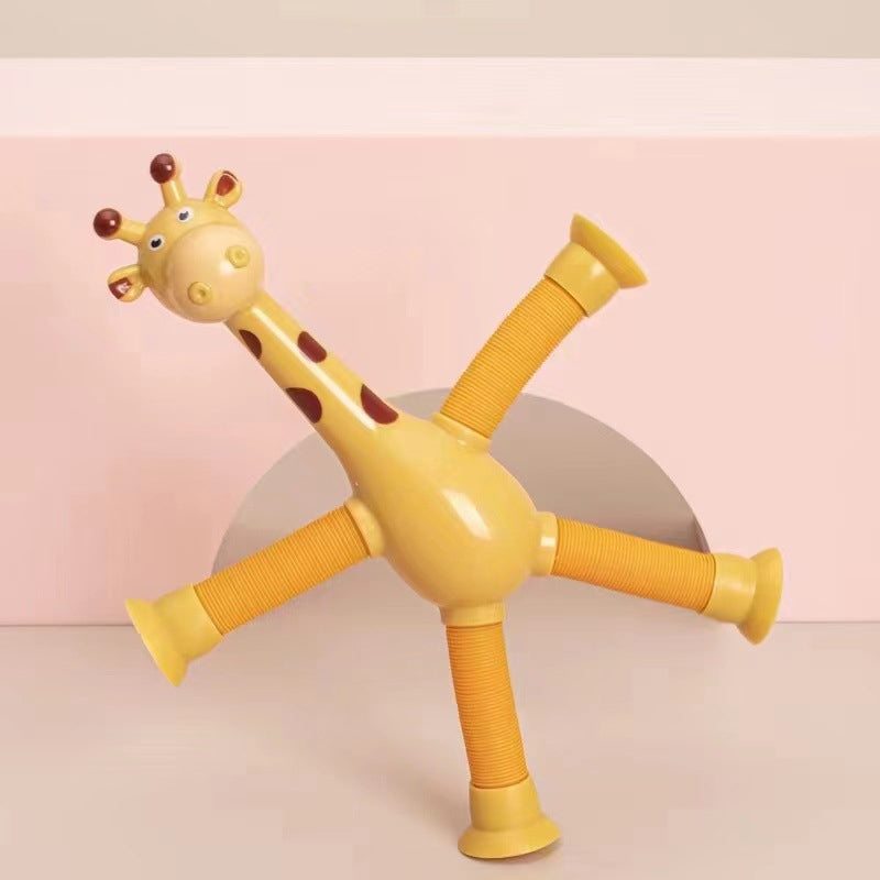 StretchGiraffe - Jouet Flexible à Ventouse pour Enfants