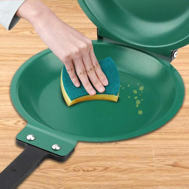 FlipMaster - Poêle à Crêpes Double Face avec Revêtement Antiadhésif