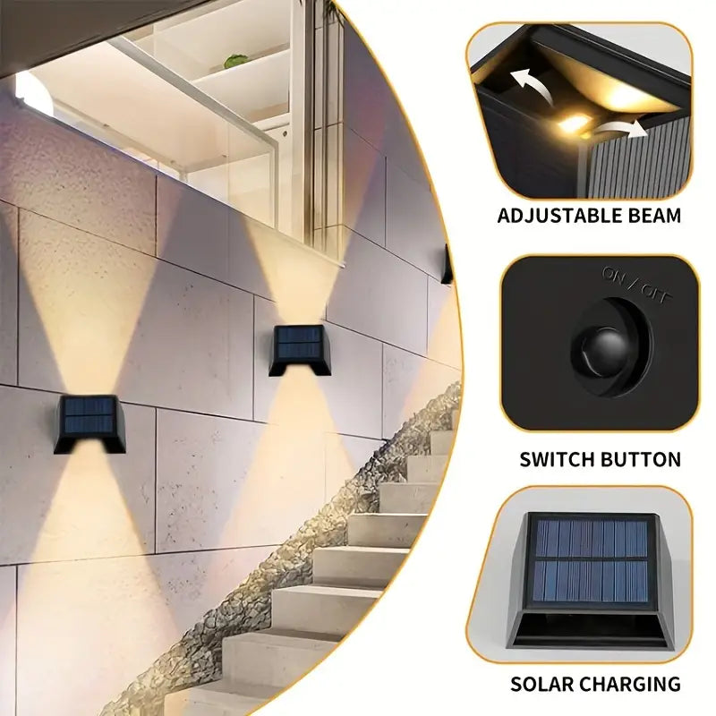 Applique Solaire LED Pro - Éclairage de jardin sans fil et automatique