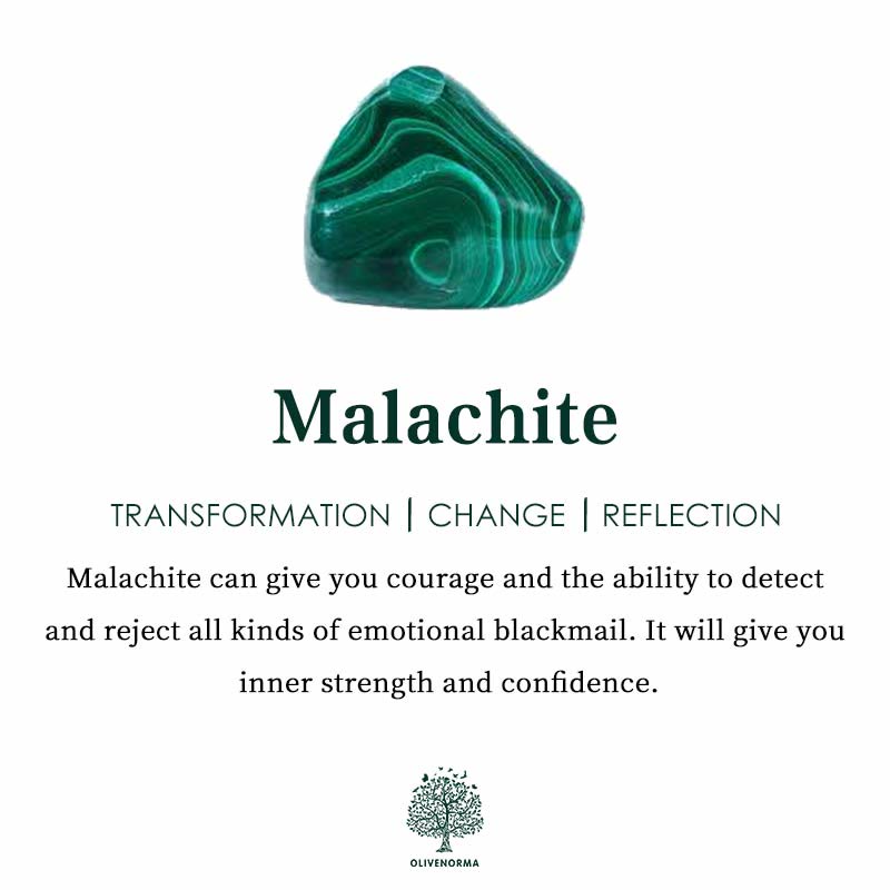 Maria - Parure malachite naturelle pendentif étoile