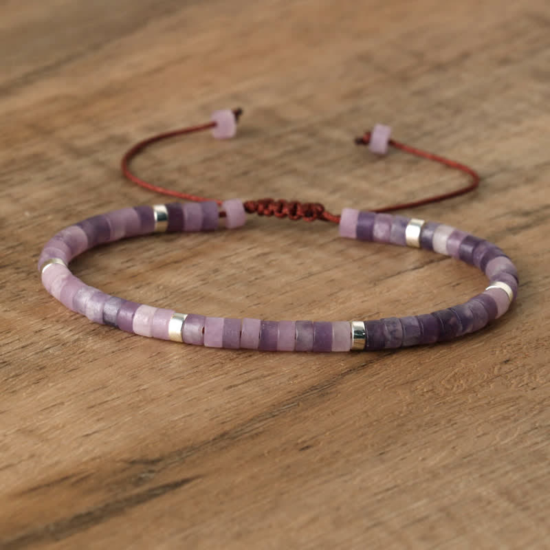 Seraphina - Bracelet tressé en pierres naturelles 2,4 mm
