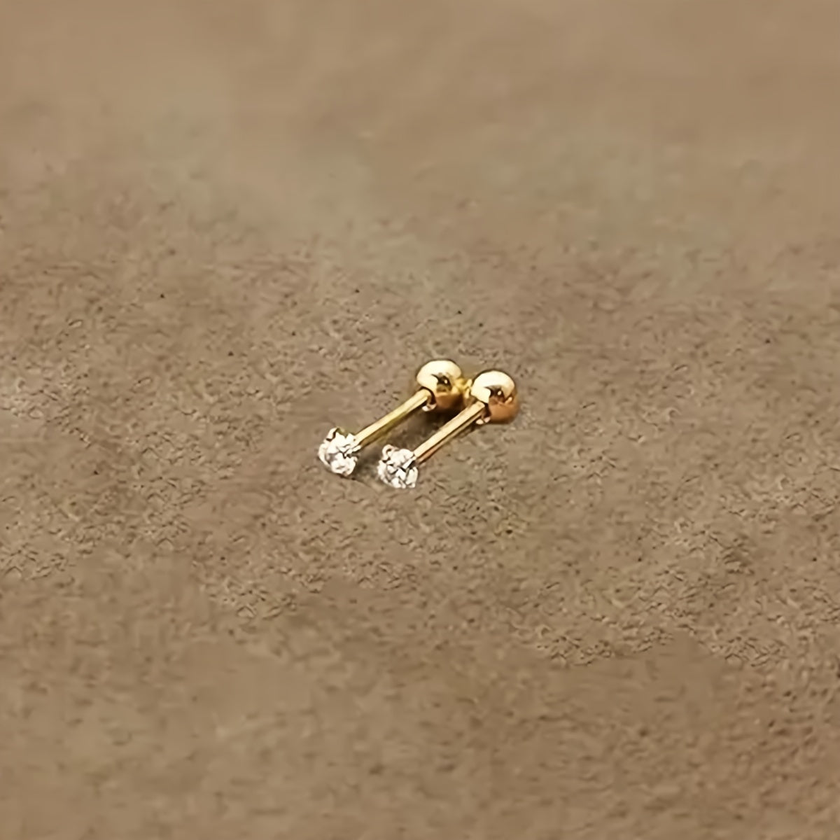 Lumen Sparkle - Puces Titanium Zircone Intemporelles