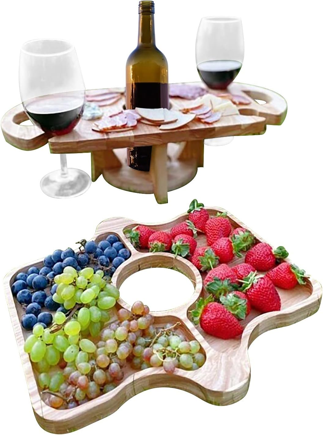 DualServe Rack – Étagère Stylée Fruits et Vin
