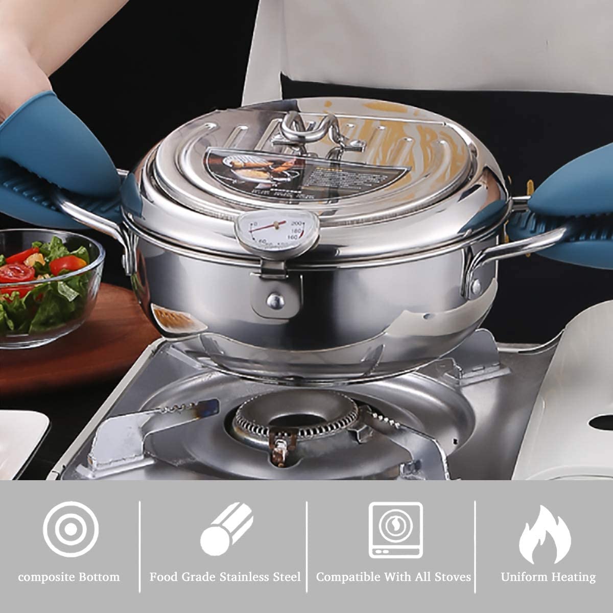 FryMaster - Friteuse en Inox avec Contrôle Précis de la Température
