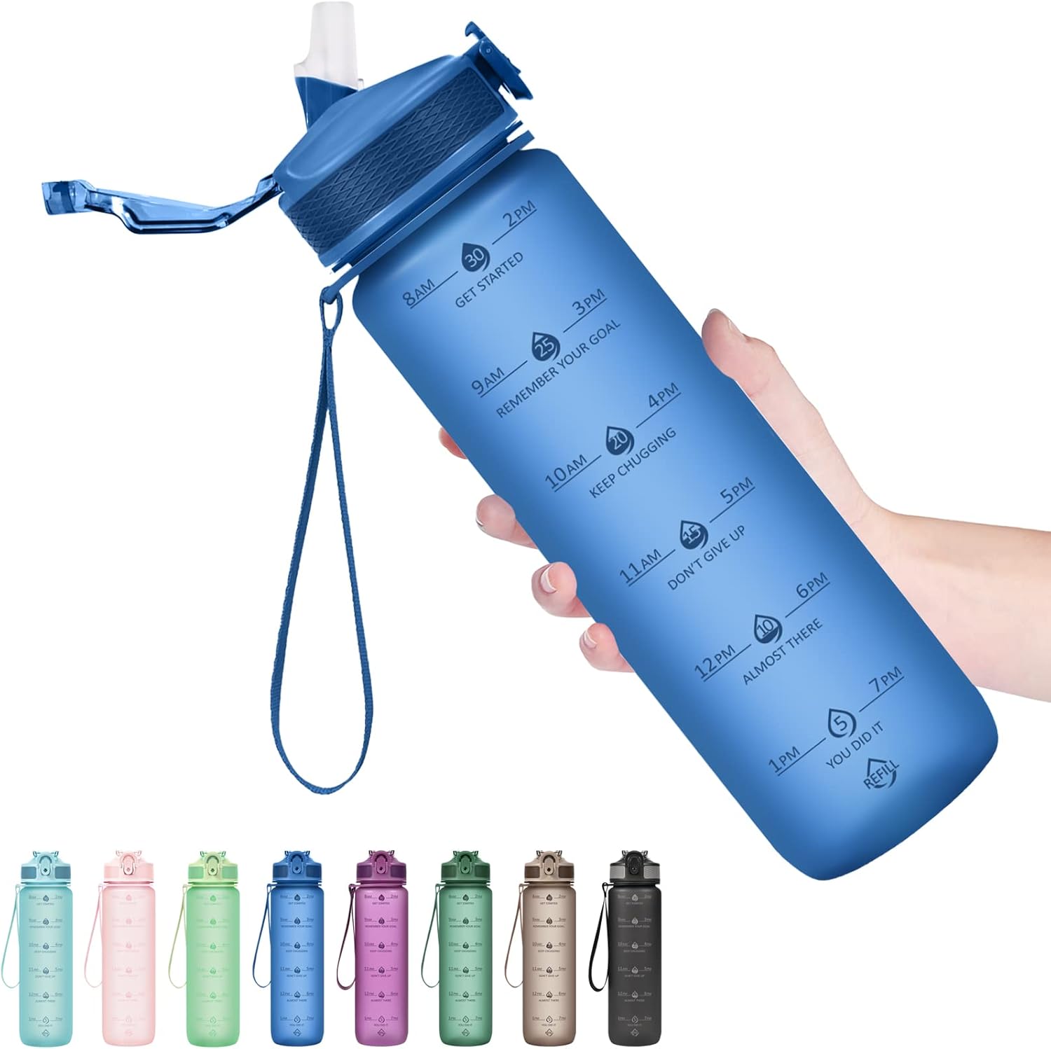 HydraBoost – Gourde Motivationnelle Tendance 900ml