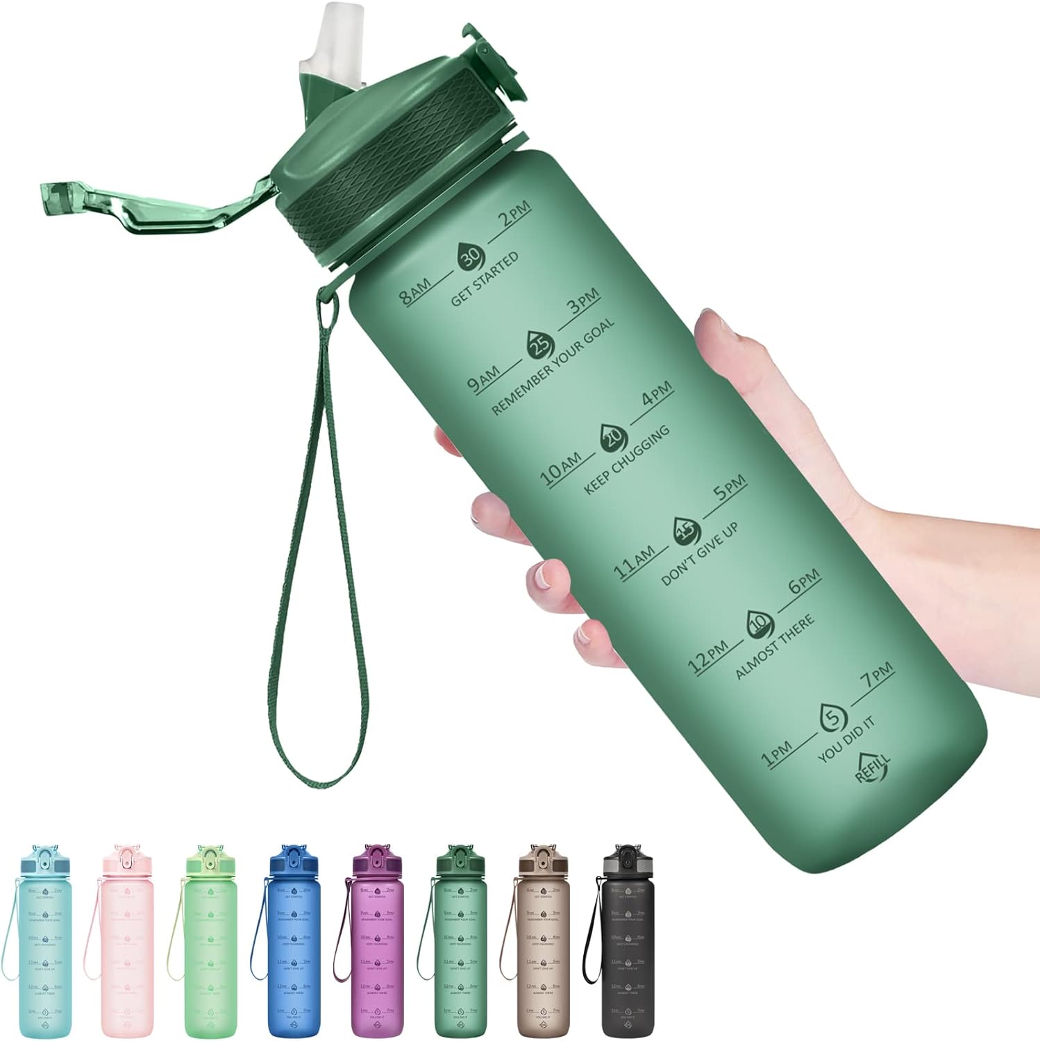 HydraBoost – Gourde Motivationnelle Tendance 900ml