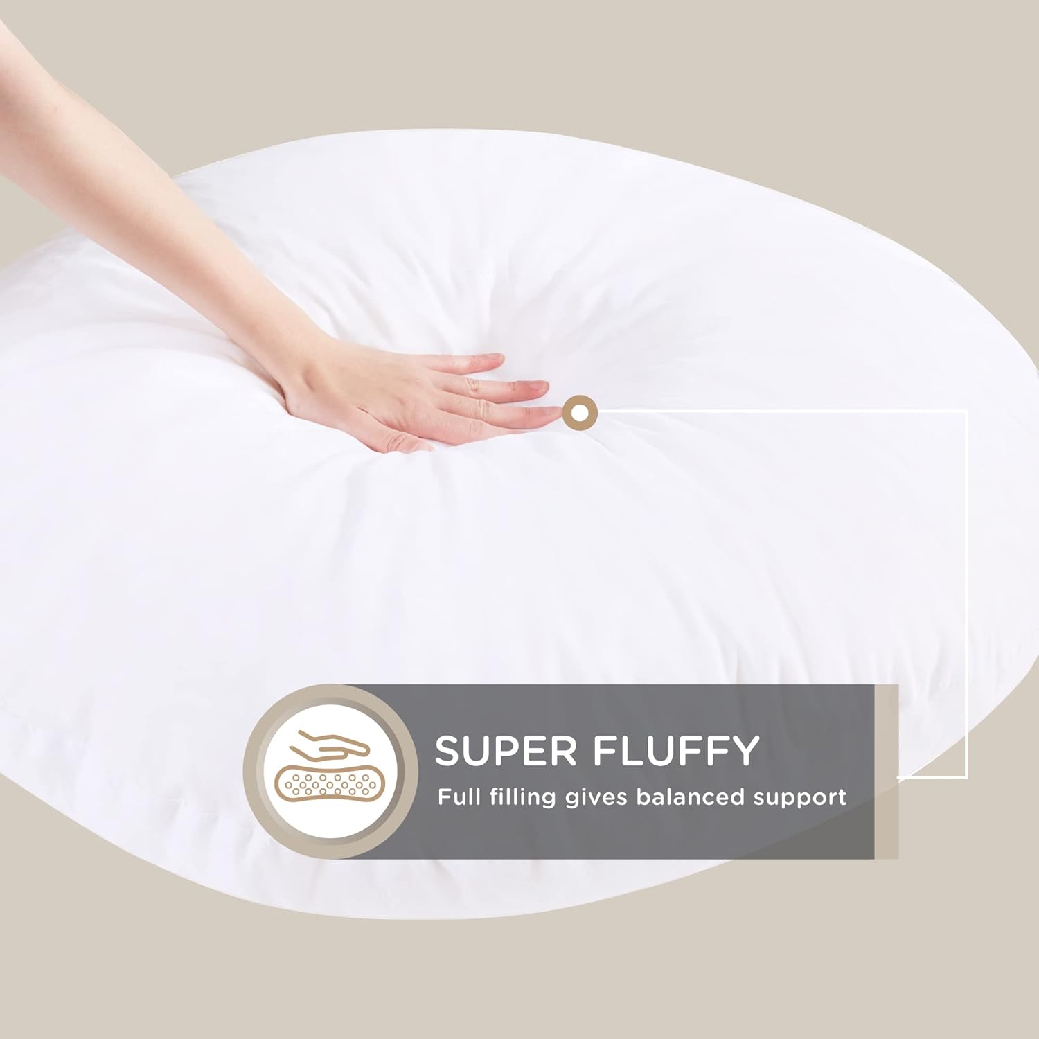 ZenCircle - Grand coussin rond en memory foam