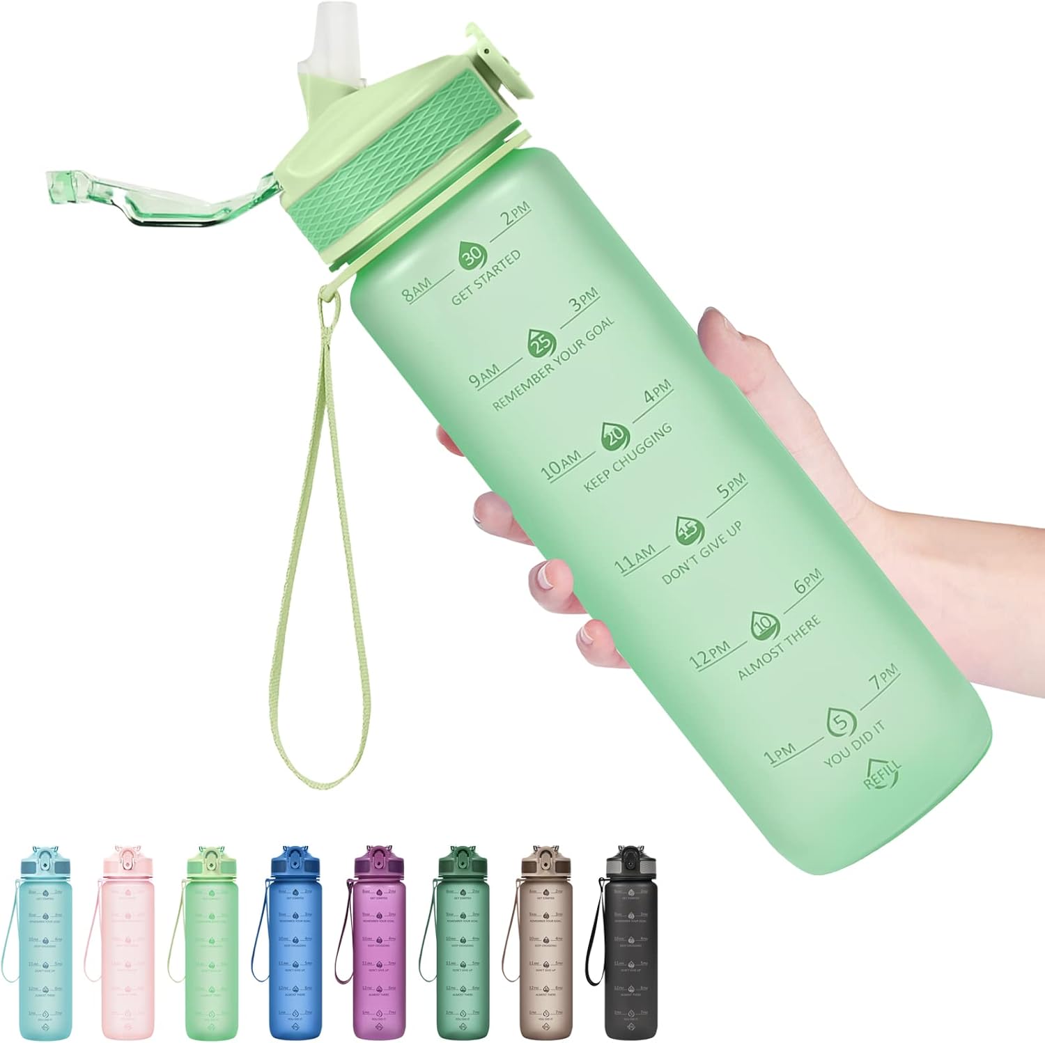 HydraBoost – Gourde Motivationnelle Tendance 900ml