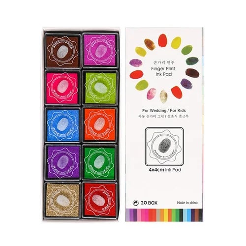 ColorPlay - Set Peinture Doigts Créatif 20 Couleurs