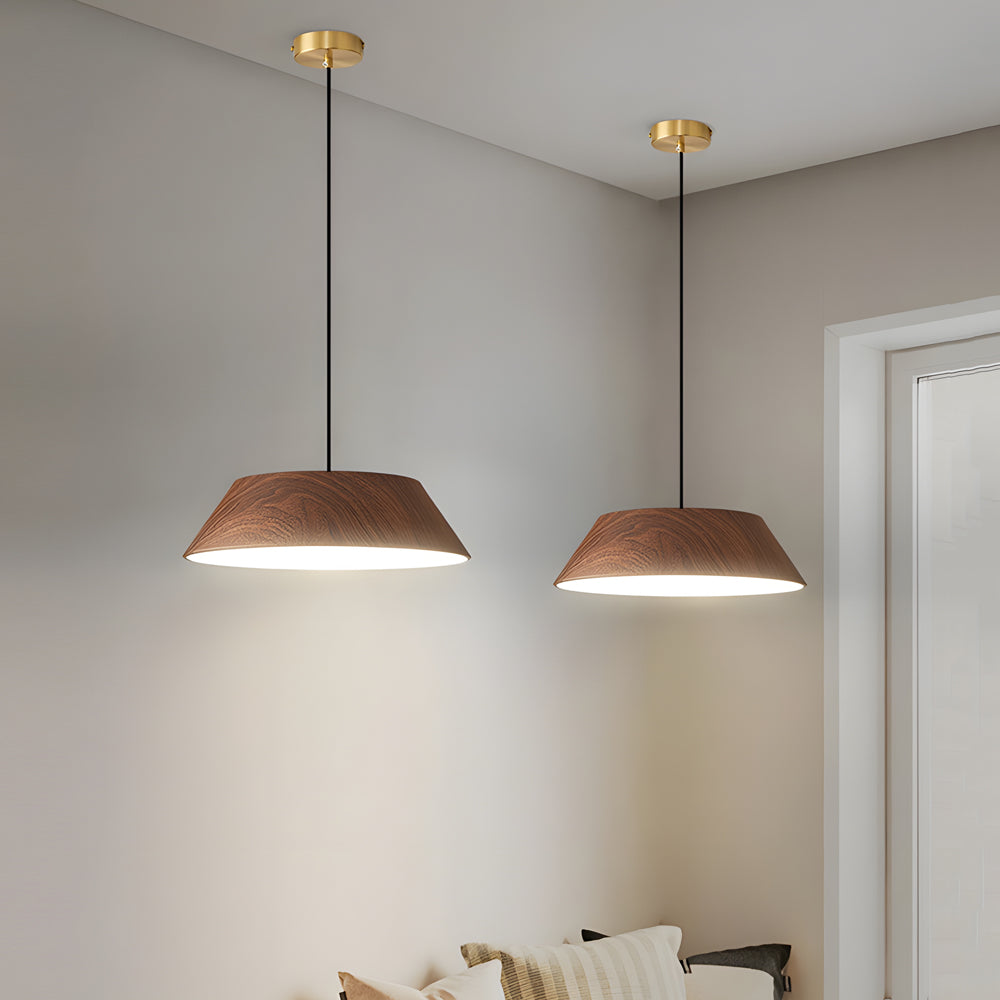 Zenéra – Suspension LED en Bois Naturel | Élégance Japonaise et Sérénité Lumineuse