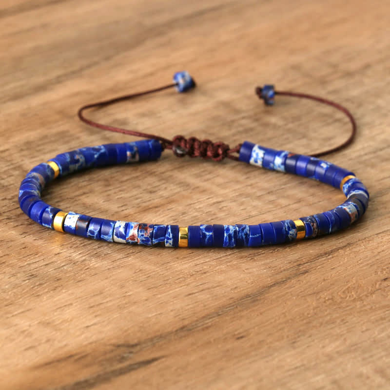 Seraphina - Bracelet tressé en pierres naturelles 2,4 mm