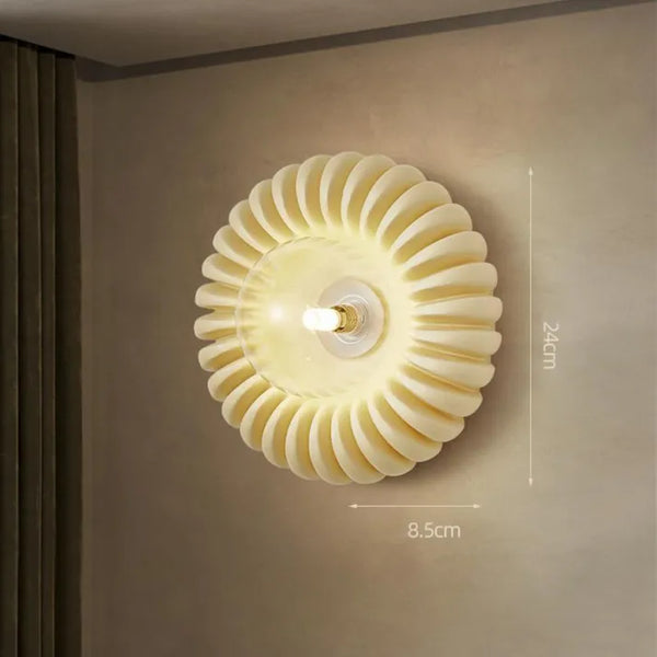 ArtisanGlow - Applique Murale en Résine Élégante pour Chambre