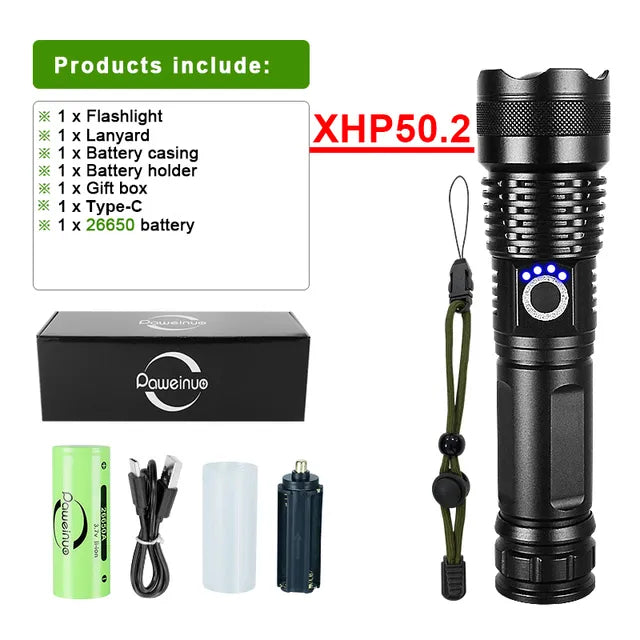 PowerBeam - Lampe Torche LED Rechargeable Aventure